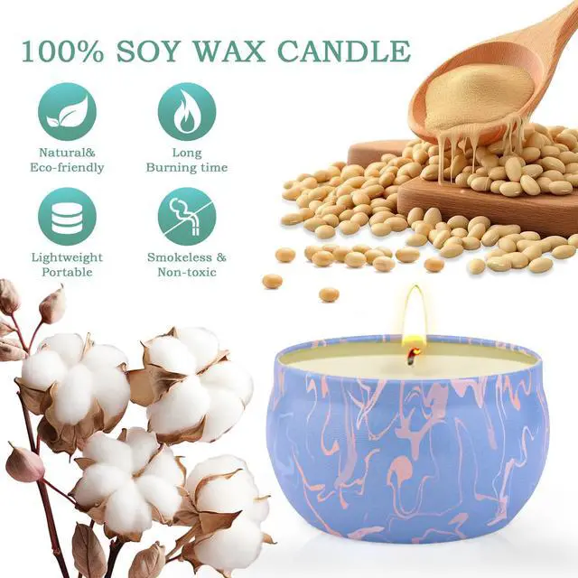 Alt view image 3 of 7 - Candle Gifts,Scented Candles Christmas Gift Set for Women, 4 Pack Aromatherapy Candles for Home Scented, Natural Soy Wax Candles Gift Set for Birthday, Mother's Day, Christmas, Valentine's Day