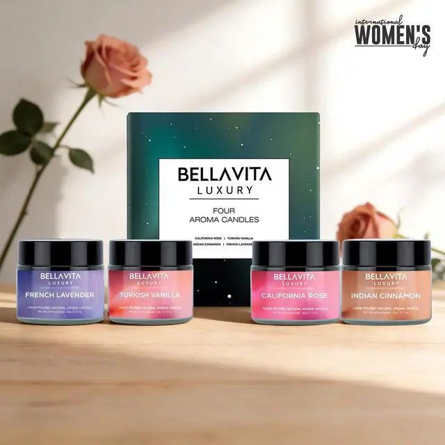 Alt view image 2 of 7 - Scented Candle Gift Set | Set of 4 | Home Decor