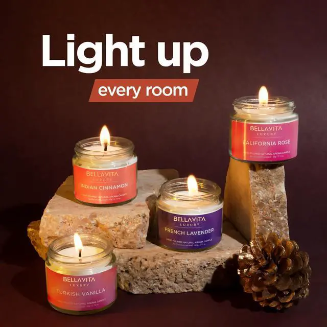 Alt view image 4 of 7 - Scented Candle Gift Set | Set of 4 | Home Decor