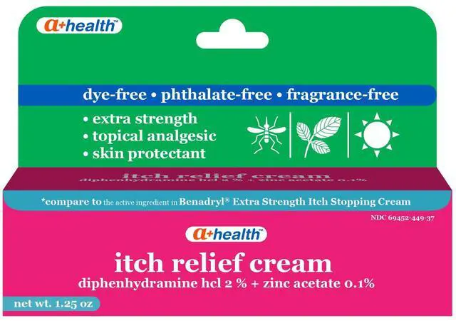 Main image of Itch Relief Cream Extra Strength Diphenhydramine HCl 1.25 Oz