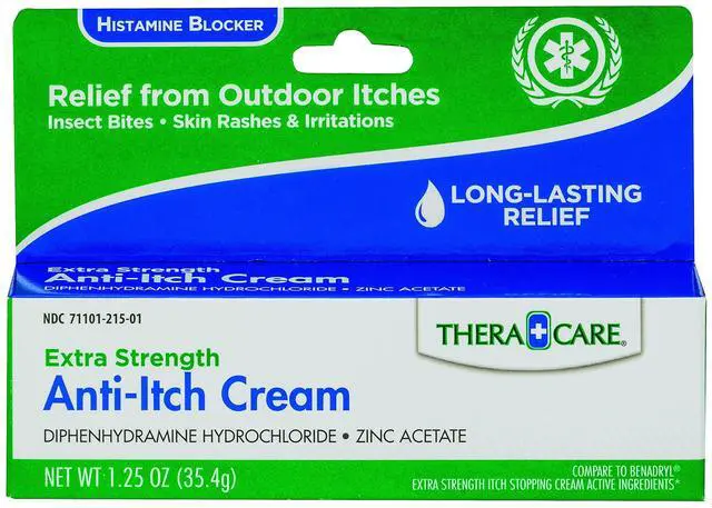 Main image of Anti-Itch Cream | Extra Strength | Outdoor Itch Relief | 1.25 oz | Histamine Blocker for Long-Lasting Itch Relief, Insect Bites, Poison Ivy, Oak & Sumac, Minor Skin Irritation & Rashes