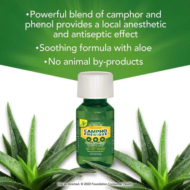 Alt view image 4 of 6 - Maximum Strength Antiseptic Liquid with Aloe, Pain Relief & Anti-Itch Treatment, Instant Relief for Bug Bites, Minor Cuts, Skin Irritations and Burns, Multi-Purpose Soothing Itch Relief Liquid, 0.75 f