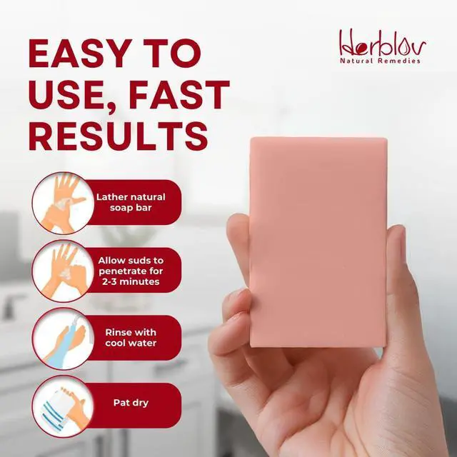 Alt view image 4 of 7 - Calamine Soap Bar for Itching All Natural Instant Itch Relief Calming Calamine Soap for Itchy Skin, Insect Bite, Eczema, Ivy Rash, Chicken Pox Pure Raw Anti-Itch Defense Cleansing Skincare