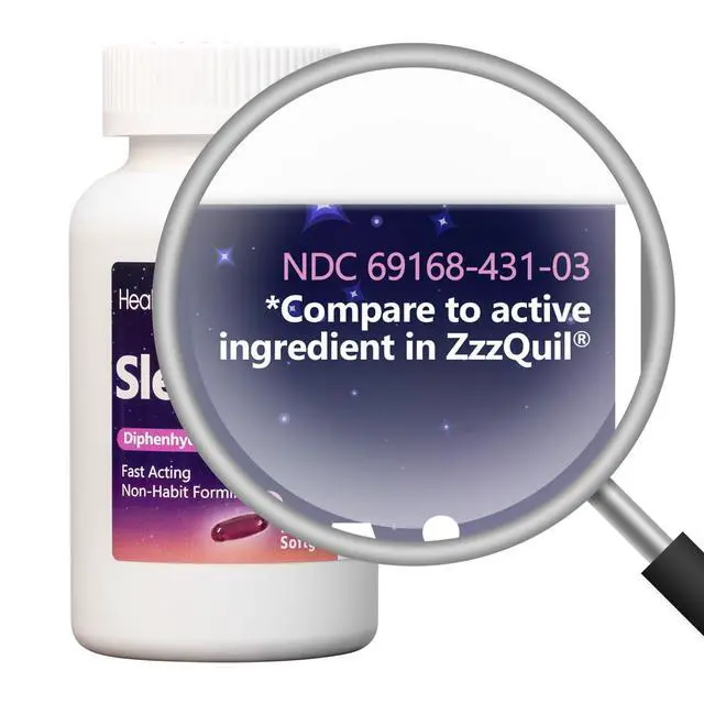 Alt view image 5 of 7 - Sleep Aid, Diphenhydramine HCl 25mg Softgels, Supports Deeper, Restful Sleeping, Non Habit-Forming (250 Softgels)