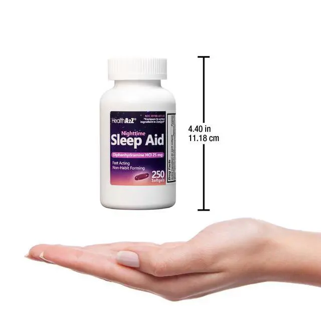 Alt view image 7 of 7 - Sleep Aid, Diphenhydramine HCl 25mg Softgels, Supports Deeper, Restful Sleeping, Non Habit-Forming (250 Softgels)