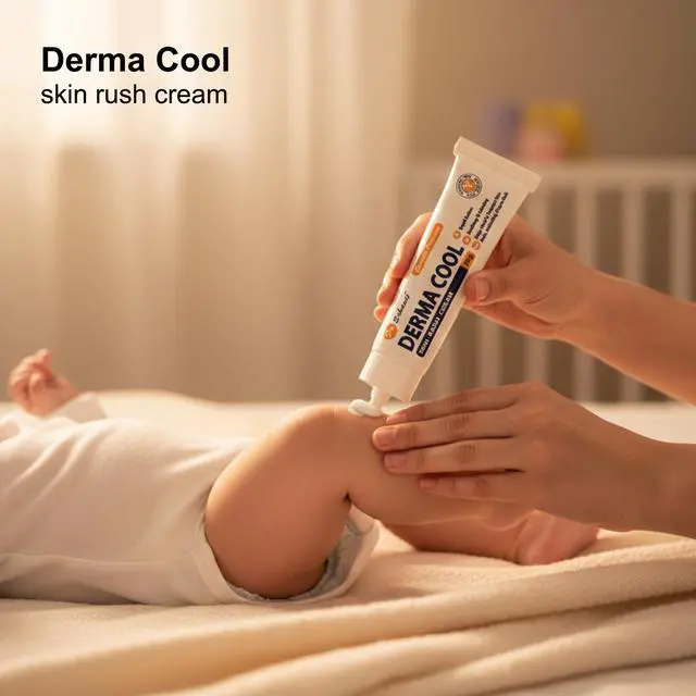 Alt view image 5 of 7 - Derma Cool Skin Rash Cream Rapid-Action Soothing Relief for Red, Irritated, Dry Skin & Diaper Rash Helps Heal, Protect & Prevent Rashes. Intensive Care Formula 30g