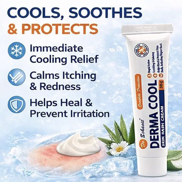 Alt view image 7 of 7 - Derma Cool Skin Rash Cream Rapid-Action Soothing Relief for Red, Irritated, Dry Skin & Diaper Rash Helps Heal, Protect & Prevent Rashes. Intensive Care Formula 30g
