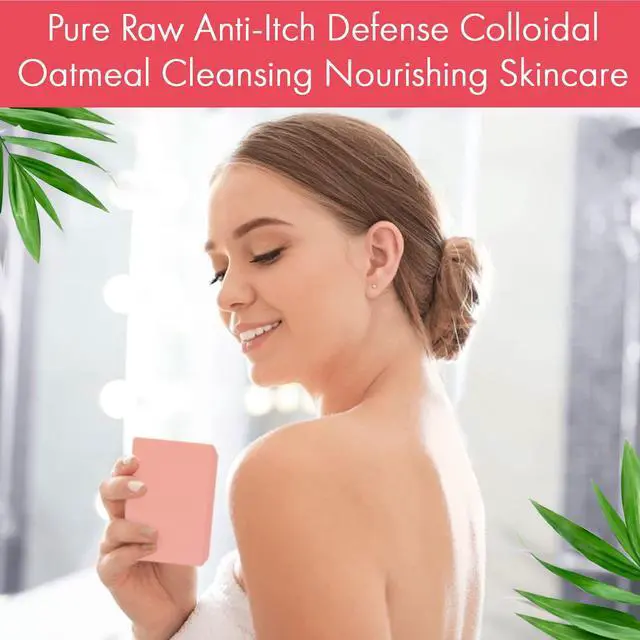 Alt view image 4 of 7 - Natural Instant Itch Relief Soap Bar - Calming Calamine Soap for Itchy Skin, Bug Insect Mosquito or Ant Bite, Eczema, Poison Ivy Rash, Chicken Pox - Pure Raw Anti-Itch Defense Cleansing Skincare