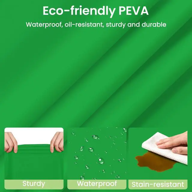 Alt view image 4 of 7 - Green Plastic Table Cloth Disposable, 4 Pack, 54 x 108 Inch | Rectangle Tablecloth for St Patricks Day, Birthday Party, Christmas Decorations, Plastic Table Cover