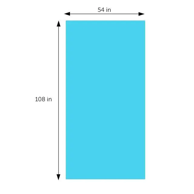 Alt view image 2 of 7 - 2 Rectangular Tablecloths BPA-Free Plastic, 54 x 108 inch, Dining Table Cloth, Rectangle Table Cover for Parties, Picnic, Camping and Outdoor, Disposable or Reusable, Turquoise (2 Pack)