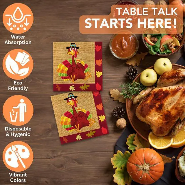 Alt view image 2 of 6 - 75-Pack Paper Disposable Party Napkins Dinner Size 6.5 x 6.5"