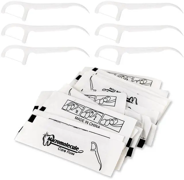 Main image of 30 Count Dental Flossers Individually Wrapped - Perfect for Adults & Kids, Travel-Friendly Dental Picks for Teeth Cleaning and Plaque Removal