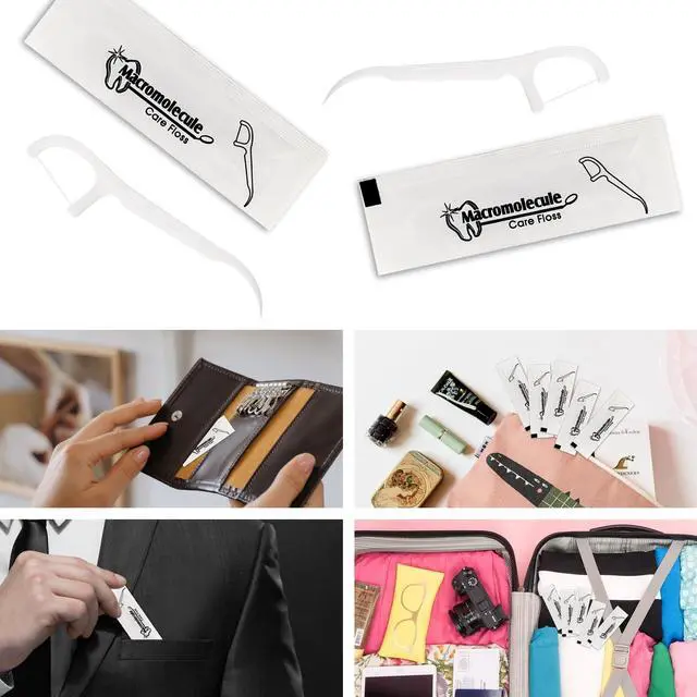 Alt view image 3 of 7 - 30 Count Dental Flossers Individually Wrapped - Perfect for Adults & Kids, Travel-Friendly Dental Picks for Teeth Cleaning and Plaque Removal