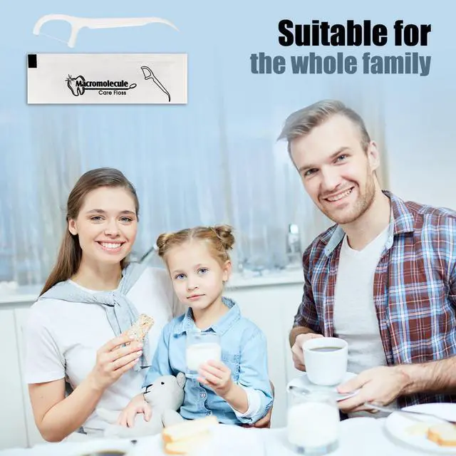 Alt view image 7 of 7 - 30 Count Dental Flossers Individually Wrapped - Perfect for Adults & Kids, Travel-Friendly Dental Picks for Teeth Cleaning and Plaque Removal