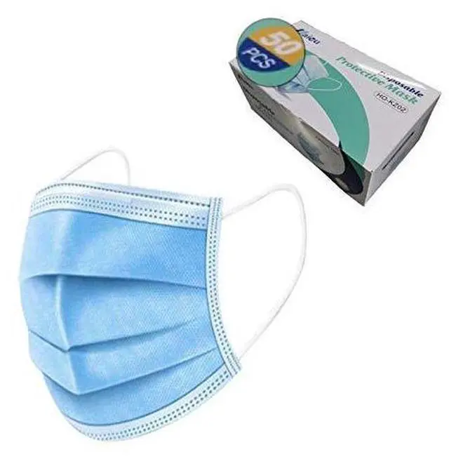 Main image of Premium Medical Grade Disposable Face Masks 3-Ply 3-Layer (50 Masks per Box)