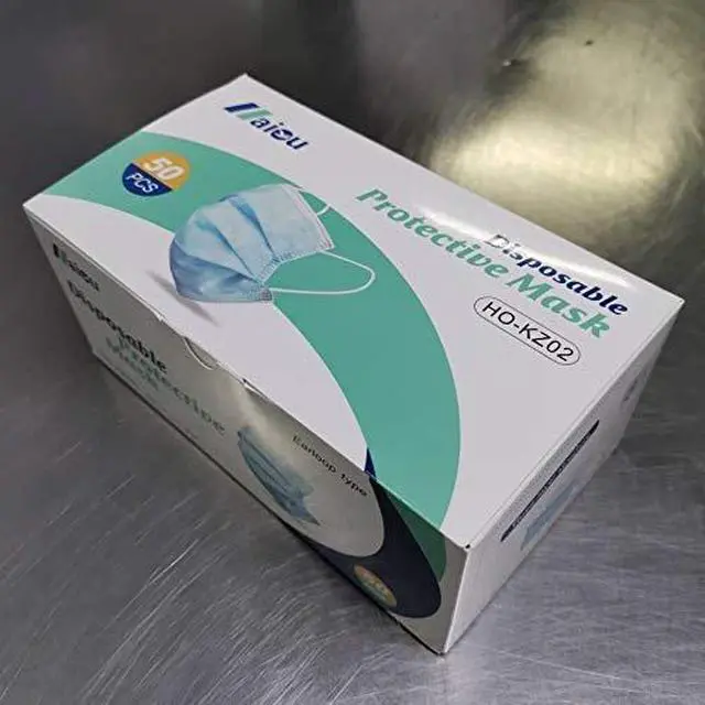 Alt view image 5 of 7 - Premium Medical Grade Disposable Face Masks 3-Ply 3-Layer (50 Masks per Box)