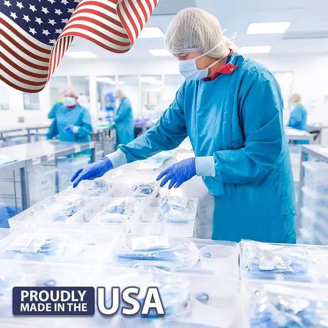 Alt view image 2 of 7 - Made in USA ASTM Level 3 Face Mask Single Use Disposable 3-Ply Face Masks with Ear loops (Box of 50pcs)