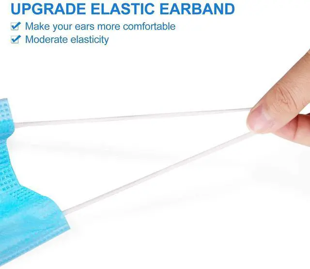 Alt view image 4 of 7 - Made in USA ASTM Level 3 Face Mask Single Use Disposable 3-Ply Face Masks with Ear loops (Box of 50pcs)
