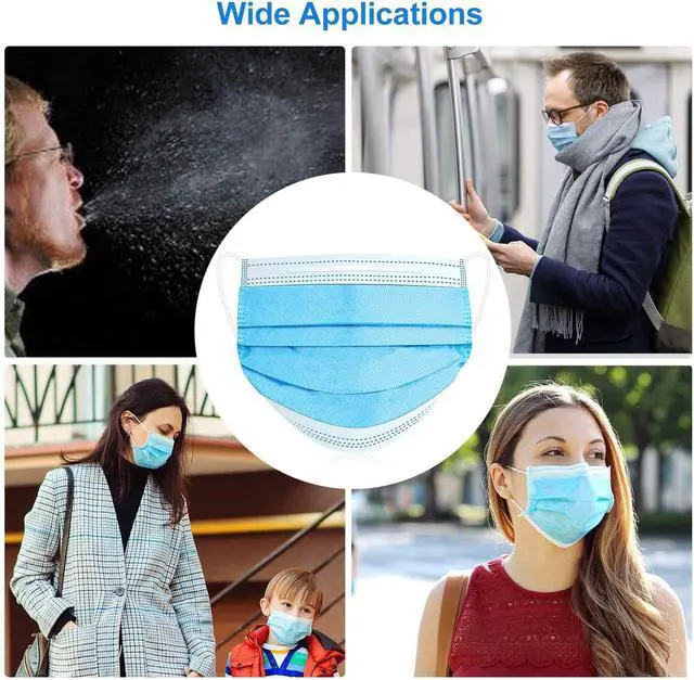 Alt view image 7 of 7 - Made in USA ASTM Level 3 Face Mask Single Use Disposable 3-Ply Face Masks with Ear loops (Box of 50pcs)