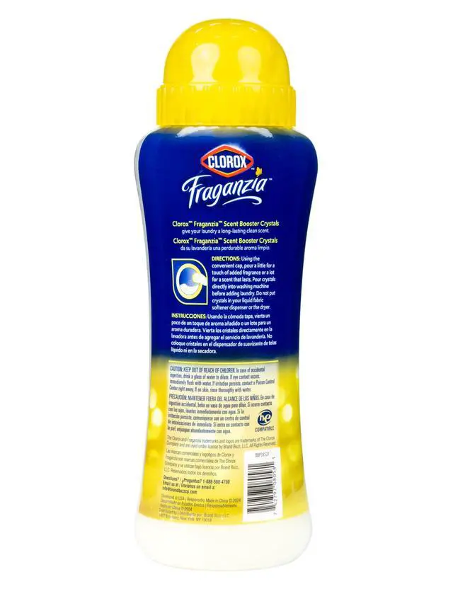 Alt view image 7 of 7 - Fraganzia Scent Booster Crystals, Citrus Blossom, 18 Oz, 2 Pack | Add directly to washer with detergent, works in standard and high-efficiency machines, double-bottle value