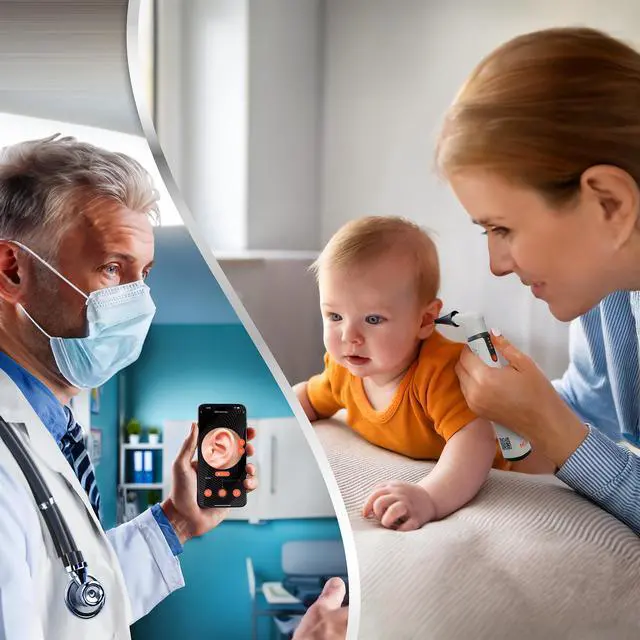 Alt view image 6 of 7 - MOBI Smart Otoscope Jr. Ears, Nose and Throat Camera, Suitable for Children and Baby, Multi-Axis Gyroscope, Smart App ENT Otoscope