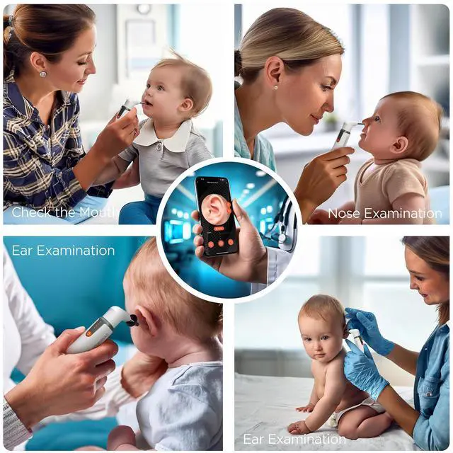 Alt view image 5 of 7 - MOBI Smart Otoscope Jr. Ears, Nose and Throat Camera, Suitable for Children and Baby, Multi-Axis Gyroscope, Smart App ENT Otoscope