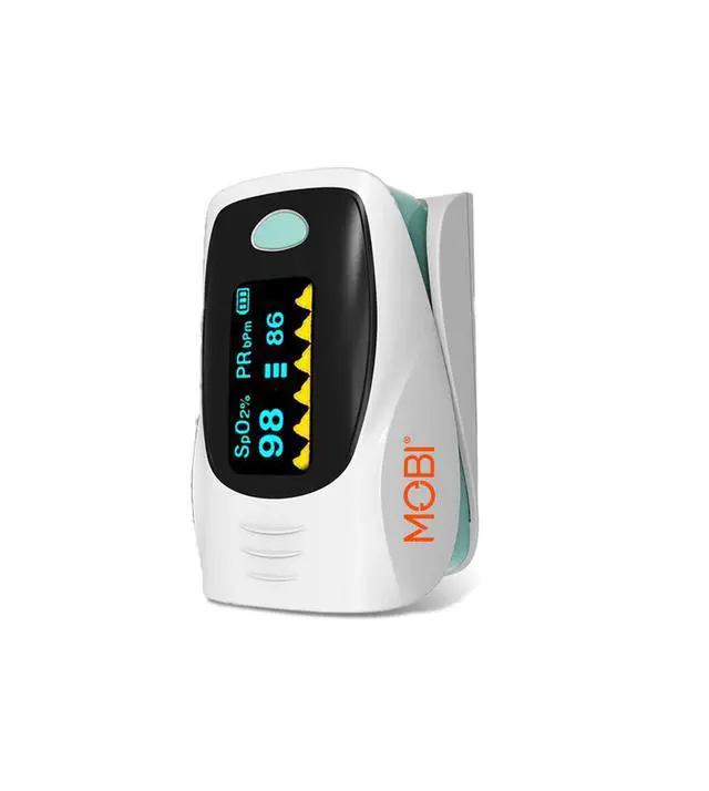 Alt view image 2 of 7 - MOBI Fingertip Bluetooth Pulse Oximeter with OLED