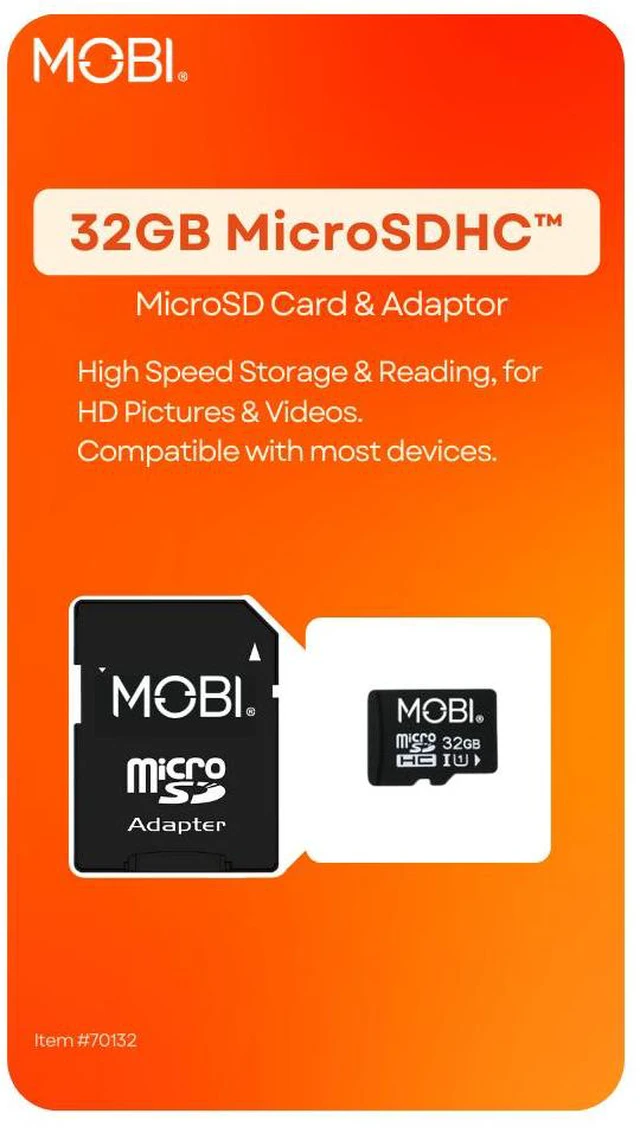 Main image of MOBI High Speed Micros SD Card 32GB with Adaptor