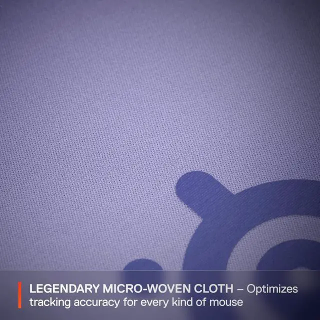 Alt view image 3 of 7 - QcK Cloth Gaming Mouse Pad - Exclusive Micro-Woven Surface - Optimized for Gaming Sensors - Maximum Control - Size M - Lavender
