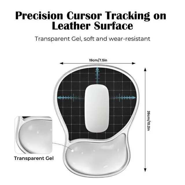 Alt view image 5 of 7 - Ergonomic Waterproof Mouse Pad with Gel Wrist Rest Support