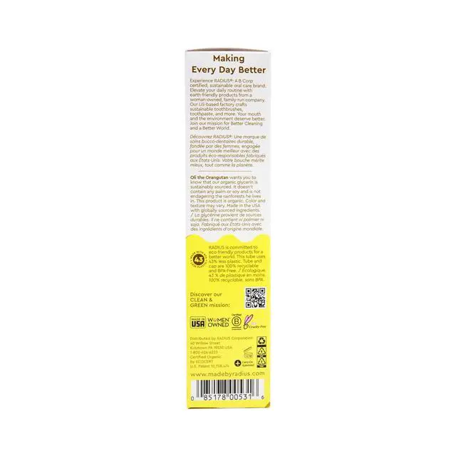 Alt view image 5 of 7 - Children's Toothpaste, Coconut Banana, 3 oz, Non-Toxic Chemical-Free Gluten-Free, Designed to Improve Gum Health & Prevent Cavities, Pack of 2