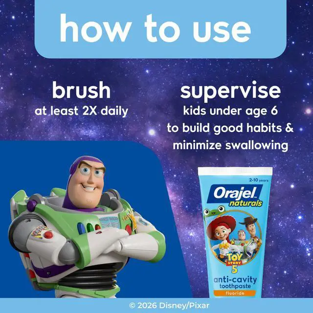 Alt view image 7 of 7 - Naturals Toy Story 5 Anti-Cavity Fluoride Toothpaste, Natural Watermelon, 4.2 oz (Pack of 4)