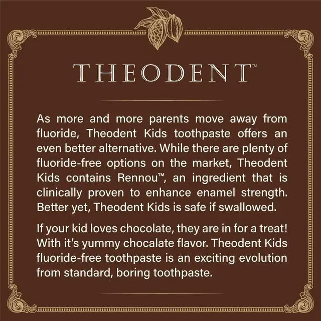 Alt view image 2 of 6 - Kids Toothpaste - Fluoride Free Chocolate Toothpaste for Kids with Rennou® for Enamel Repair, Safe if Accidentally Swallowed, SLS Free, Chocolate Chip (3.4 oz)