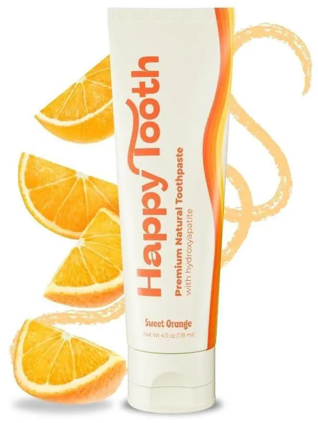 Main image of Hydroxyapatite Toothpaste, Whitening, Fluoride Free, Sweet Orange, 4oz | Fluoride Free Toothpaste For Kids, Toddlers, Adults, SLS Free, Remineralizing, Enamel Safe, Dentist Formulated, Oral Care
