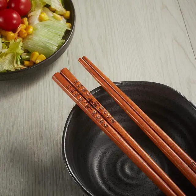 Alt view image 3 of 7 - Chopstick Reusable Chinese FU/Fortune Chopsticks with Holder and Carrying Bag Chinese Traditional Stylish Gift Set2 Pairs