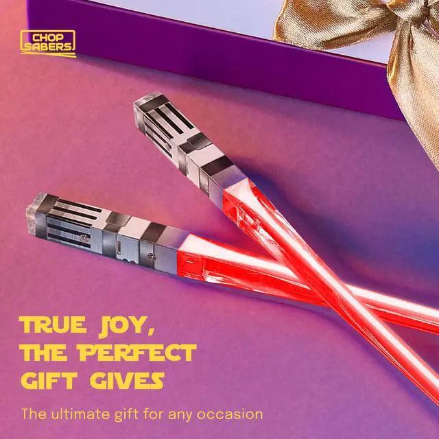 Alt view image 7 of 7 - Lightsaber Chopsticks Light Up, Star Wars Chopsticks Light Up, Mini Light Saber Chopstick for Adults Cool Chopstick, Light Saber Chop Sticks Led chop stick Jedi Chop sticks 1 Pair Darth Red