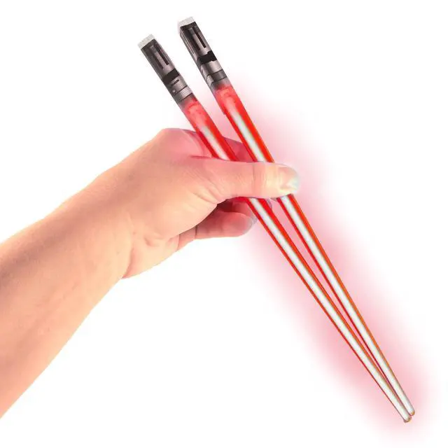 Alt view image 5 of 7 - Lightsaber Chopsticks Light Up, Star Wars Chopsticks Light Up, Mini Light Saber Chopstick for Adults Cool Chopstick, Light Saber Chop Sticks Led chop stick Jedi Chop sticks 1 Pair Darth Red
