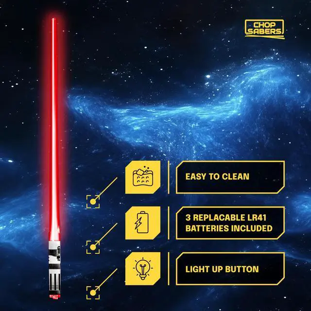 Alt view image 6 of 7 - Lightsaber Chopsticks Light Up, Star Wars Chopsticks Light Up, Mini Light Saber Chopstick for Adults Cool Chopstick, Light Saber Chop Sticks Led chop stick Jedi Chop sticks 1 Pair Darth Red