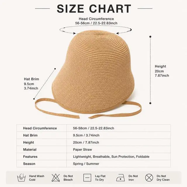 Alt view image 4 of 7 - French Straw Bonnet Cap for Women Victorian Sun Hat Chin Strap Foldable Light Khaki