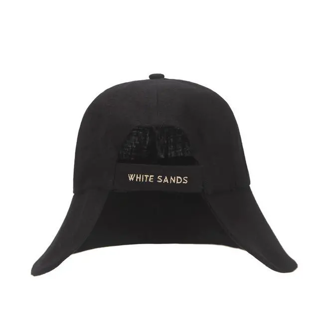Alt view image 6 of 7 - Linen Victorian Bonnet Hat Sun Cap, Foldable Summer Visor | NEW Katy | Black