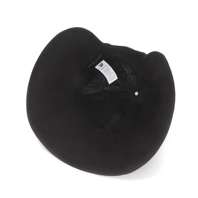 Alt view image 7 of 7 - Linen Victorian Bonnet Hat Sun Cap, Foldable Summer Visor | NEW Katy | Black