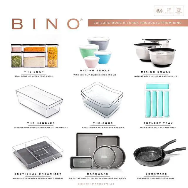 Alt view image 6 of 6 - | 3-Piece Drawer Organizer Bin Set, Large - Grey | THE MODULAR | Multi-Purpose Storage | Soft-Grip Lining and Non-Slip Rubber Feet | Durable | BPA-Free | Desk Drawer Organizer | Vanity Organizer