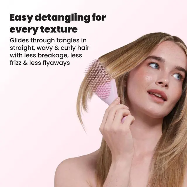 Alt view image 7 of 7 - Ultimate Detangler Brush, Straight to Wavy, Millennial Pink
