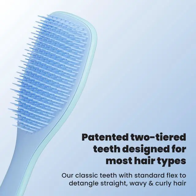 Alt view image 2 of 7 - Ultimate Detangler Brush, Straight to Wavy, Denim Blues
