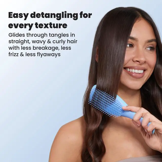 Alt view image 7 of 7 - Ultimate Detangler Brush, Straight to Wavy, Denim Blues