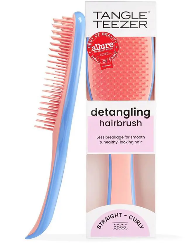 Main image of Ultimate Detangler Brush, Straight to Wavy, Apricot Blaze