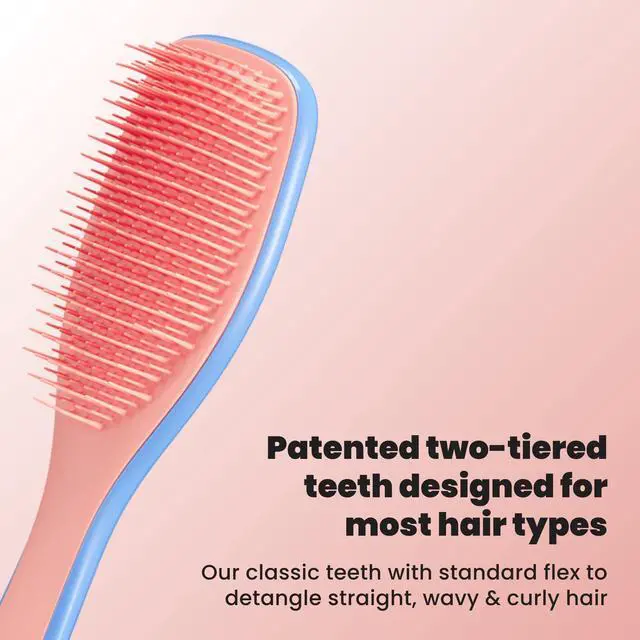 Alt view image 2 of 7 - Ultimate Detangler Brush, Straight to Wavy, Apricot Blaze