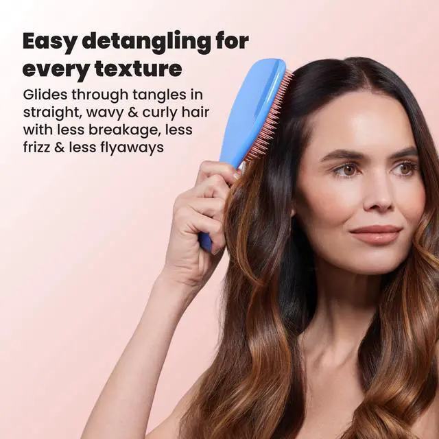 Alt view image 7 of 7 - Ultimate Detangler Brush, Straight to Wavy, Apricot Blaze