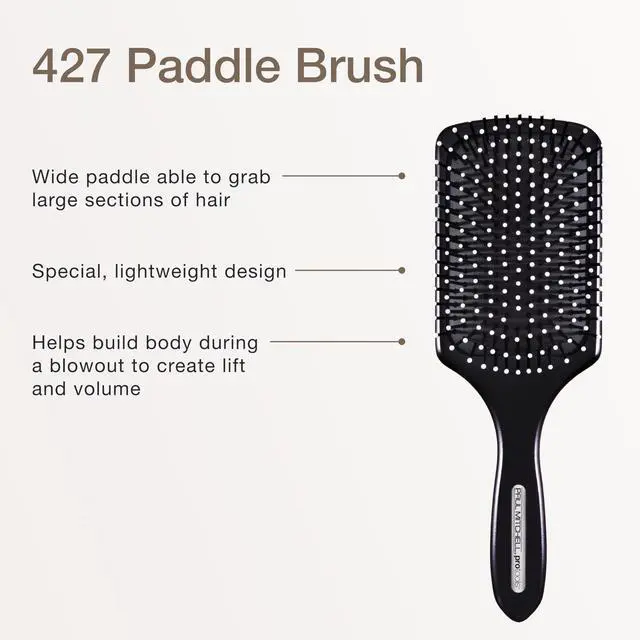 Alt view image 2 of 7 - Pro Tools 427 Paddle Brush, For Blow-Drying + Smoothing Long or Thick Hair