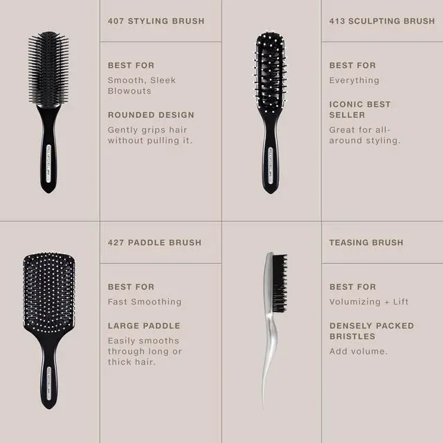 Alt view image 4 of 7 - Pro Tools 427 Paddle Brush, For Blow-Drying + Smoothing Long or Thick Hair